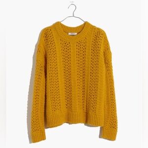 Madewell Windemere Pointelle Pullover Sweater